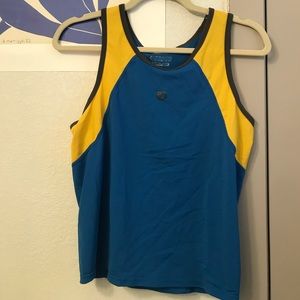 Pearl Izumi cycling tank top blue/yellow